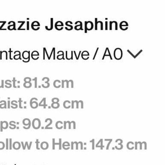 Azazie Jesaphine Dress vintage mauve A0 - Picture 4 of 4